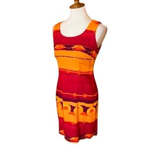Vintage 90s colorful Jessica Howard dress
